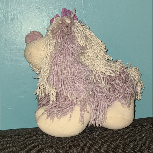 Fluppy Dogs Purple Yarn Plush Vintage - Picture 3 of 4